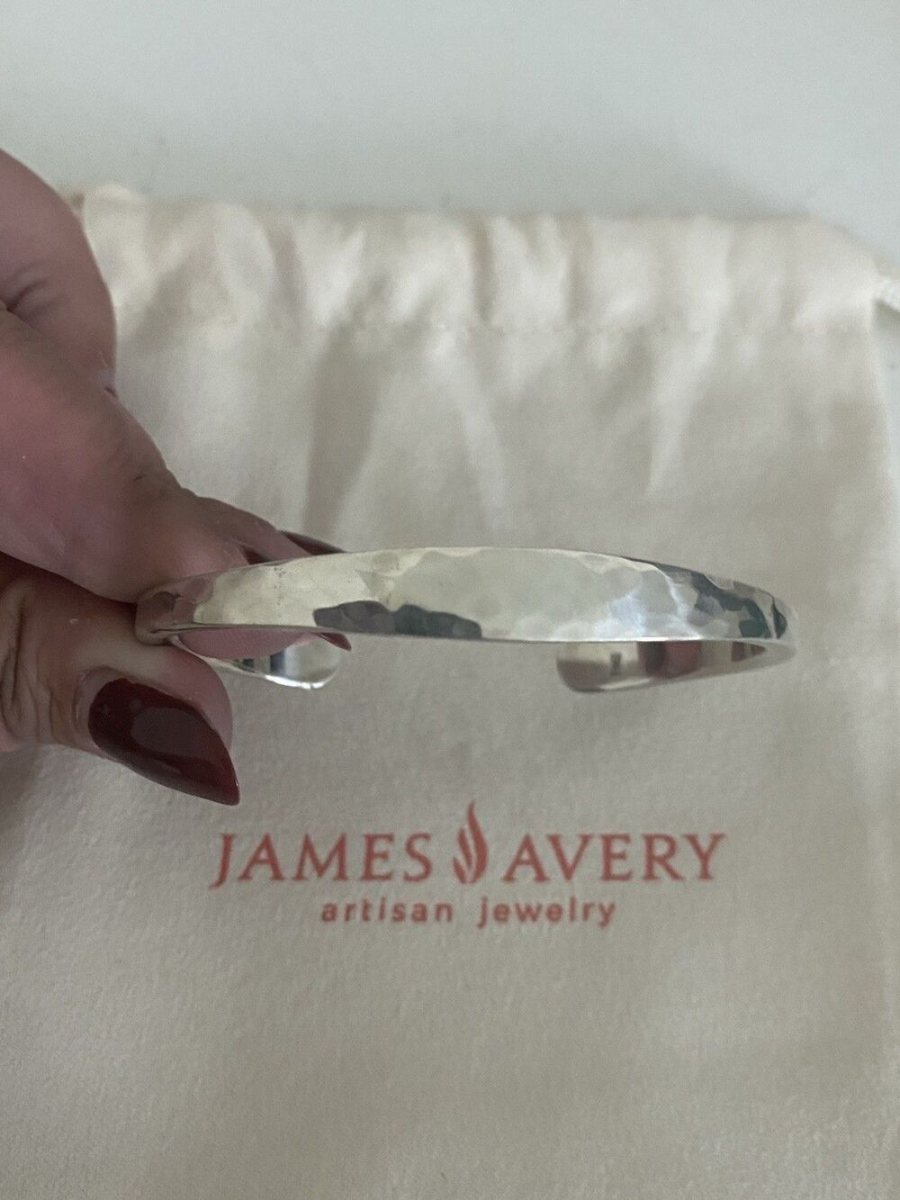 James Avery Retired Hammered Cuff Bracelet